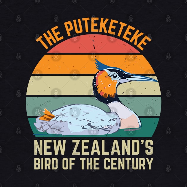 Funny Puteketeke New Zealand's Bird Of The Century Vintage by rhazi mode plagget